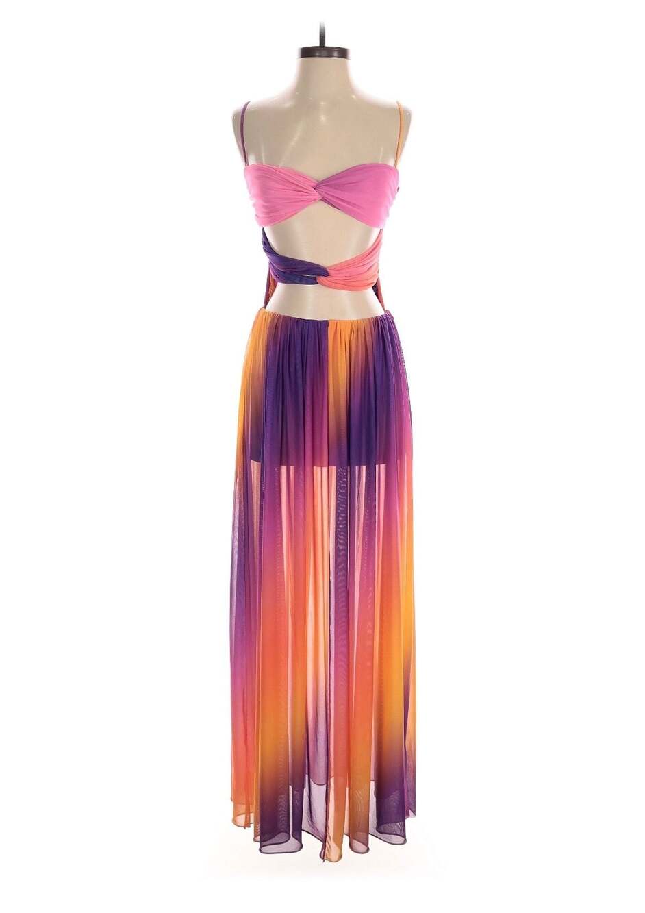 Agua Bendita x Revolve Meeg Maxi Dress in Sunset Ombre